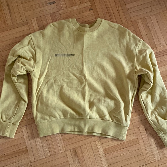 PANGAIA light mustard yellow sweatshirt - Picture 1 of 5